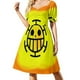 thumbnail image 1 of Trafalgar d Law bandera Vestido de manga corta vestido estilo coreano Vestidos de noche, 1 of 6
