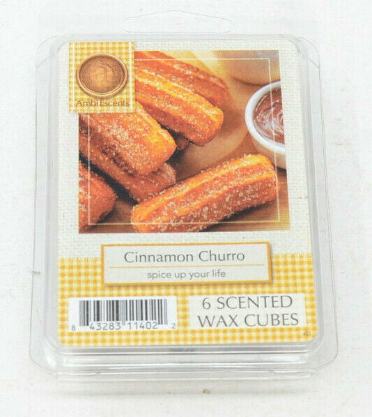 AmbiEscents Cinnamon Churro Scented Holiday Melting Wax Cubes 4 Pack 