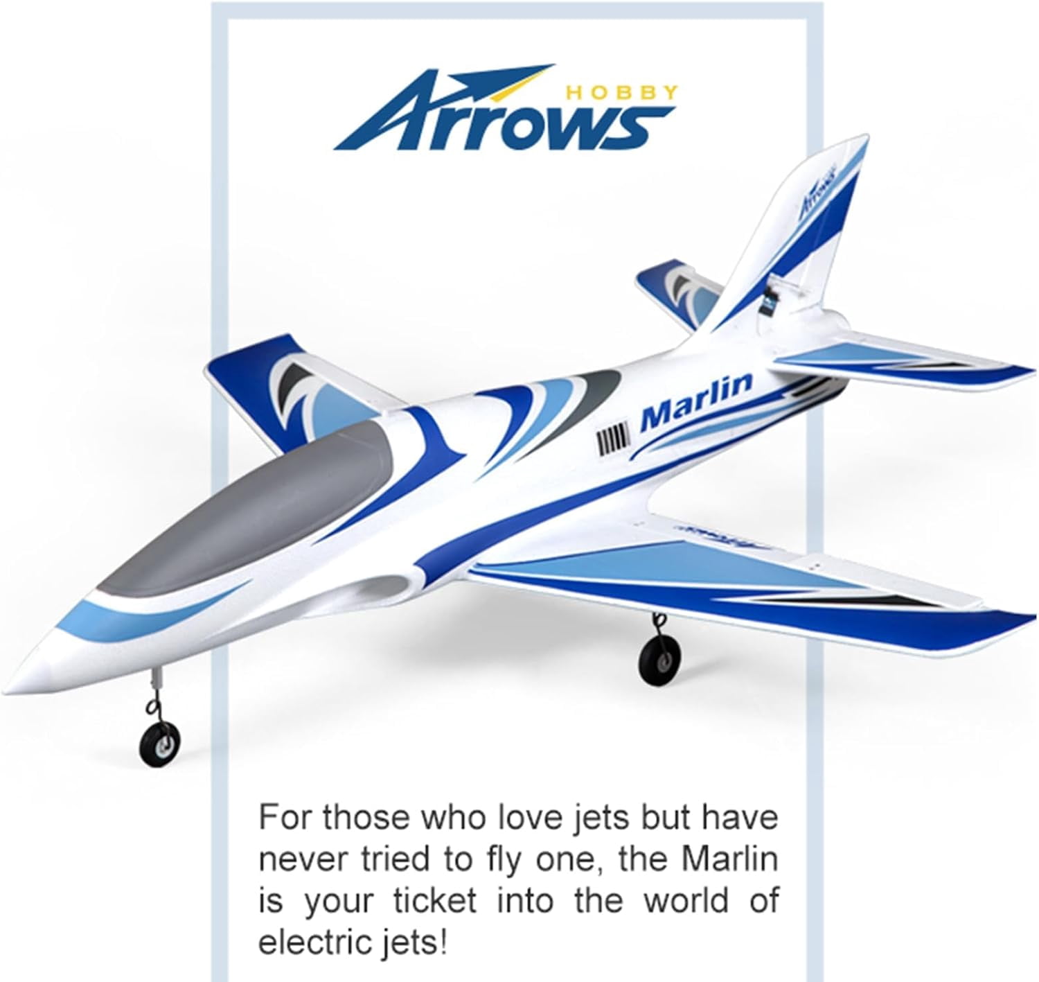 Arrows Rc Jet Rc Airplane EDF Jet Rc Planes for Adults Hobby RC Plane Marlin 64mm 6 Channel Remote Control Plane PNP (No Battery, no Charger, no Radio)
