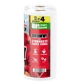 thumbnail image 3 of Brawny Tear-A-Square 3-Ply Paper Towels, 2 Double Rolls = 4 Regular Rolls, Strong, Absorbent, and Durable with 3 Sheet Sizes (Quarter, Half, Full), 3 of 6