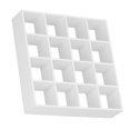 thumbnail image 2 of Dollhouse Storage Shelf, Furniture Accessories Miniature Wooden Storage Rack Miniature Wooden Shelf 16 Grid Display Shelf Dollhouse Furniture  For Dollhouse White, 2 of 8