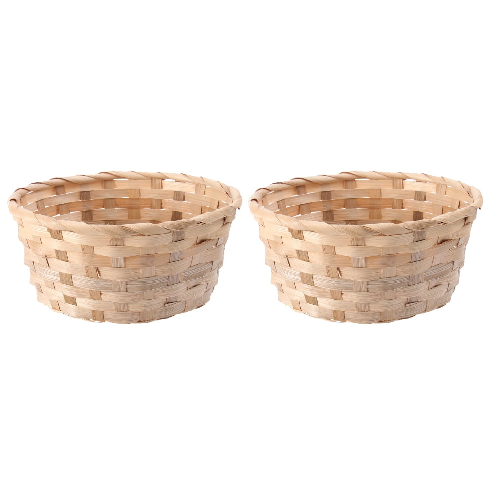 Basket Storage Woven Egg Round Easter Baskets Bread Fruit Picnic Wicker