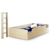 South Shore Summertime Mates Bed, White and Maple