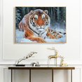 thumbnail image 3 of Cuadros Decorativos Kit de pintura de diamante 5D DIY Snow Tiger Full Round Drill Mosaic Art (B006) Tmvgtek embutido en tela, 3 of 9