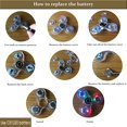 thumbnail image 3 of LED Light Fidget Spinner, Rainbow Fidget Toy Light Finger Hand Spinner para niños adultos blanco oso de fresa Juguete, 3 of 6