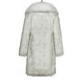 thumbnail image 5 of Jamicy Women's Fur & Faux Fur Jackets & Coats Fuzzy Warm Winter Outwear for Women Long Cardigan Jacket with Pocket Luxury Fur Collar Overcoat, 5 of 6