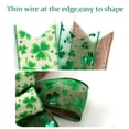 thumbnail image 3 of Lazo decorativo Hongsome para el Día de San Patricio, arpillera, color verde con purpurina, 3 of 6