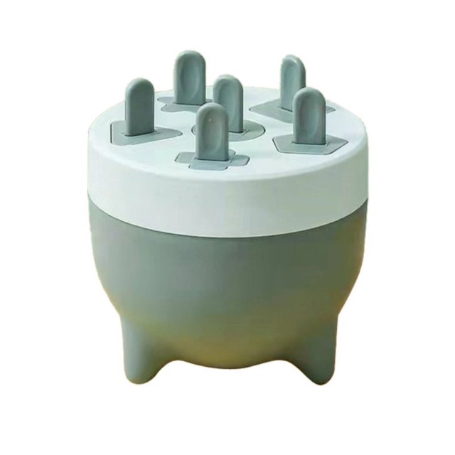 Molde para paletas 6 cavidades ZHCH desmontable material seguro y saludable PP mini Molde verde