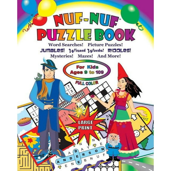 NUF-NUF PUZZLE BOOK Full Color (Paperback)(Large Print)