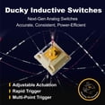 thumbnail image 2 of Teclado Ducky One X inalámbrico inductivo trimodo blanco EE. UU., 2 of 7