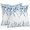 Blue, variant on Teal Gray Eucalyptus Leaves Throw Pillow Covers 16x16 Inch Set of 2, Farmhouse Botanical Watercolor Waterproof Outdoor Pillow Covers, Decorative Cushion Pillowcases for Couch, Sofa, Bed, Patio