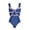 Y259 Blue Bikini, variant on Women's One Piece Swimsuit with Conservative Covering Lace Up Skirt Big Bow Bikini Set for Summer Beach Wear