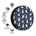 thumbnail image 4 of Honeii Rabbit And Flower Print Tire Covers, Waterproof Anti-UV Sun Snow Rain Tire Covers for Trailers, RV, Camper, SUV, Truck-14 inch, 4 of 6