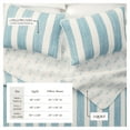 thumbnail image 5 of Great Bay Home Casco Bay Nautical Blue Striped Microfiber Quilt, Twin - Reversible (2 Count), 5 of 6
