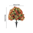Artificial Rose Flowers for Outdoor Garden Ground Planting, Fake Spring ...