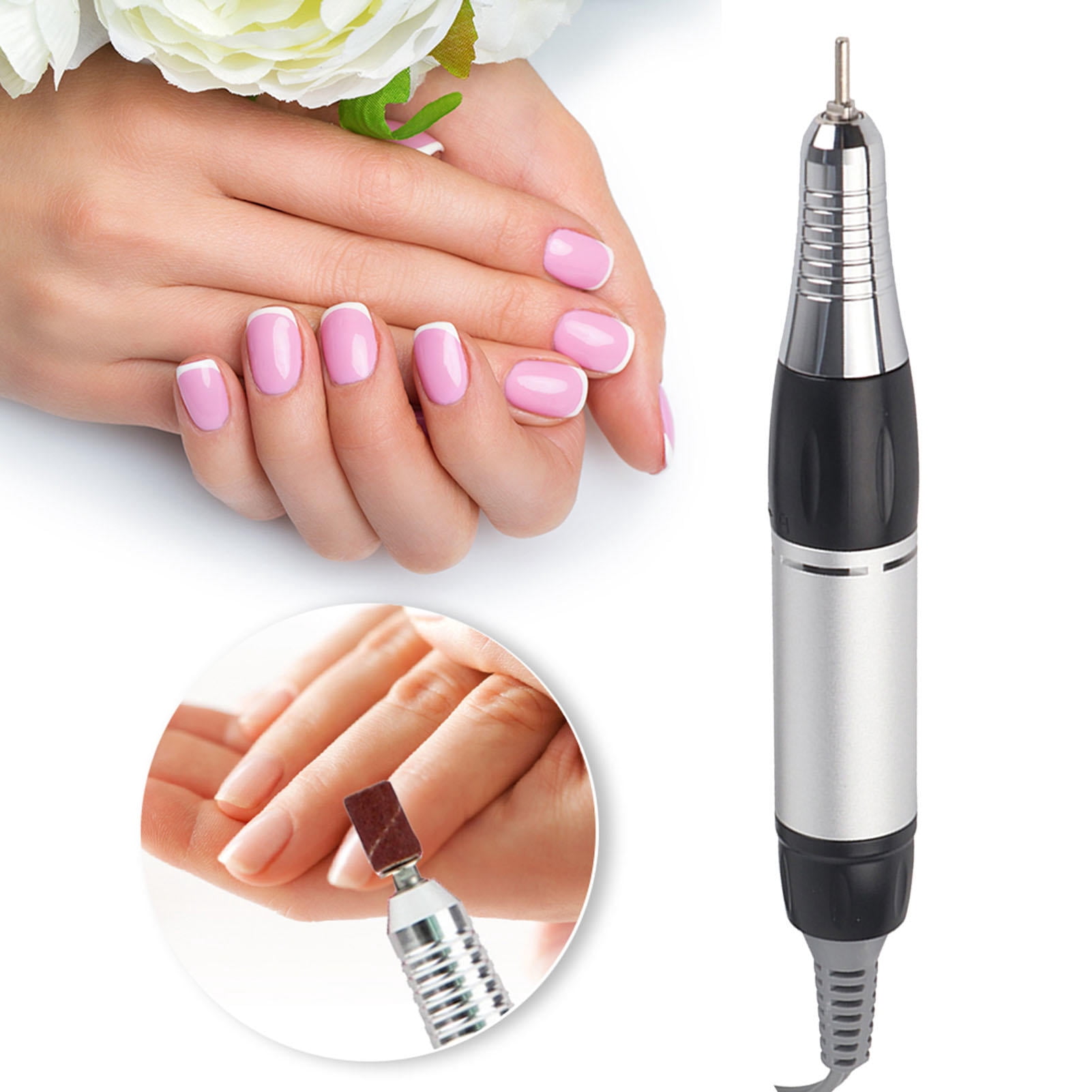Suodoka 35,000 RPM Electric Nail Art Drill Pen – Quiet, Ergonomic, Tool‑Free Bit Change, Forward/Reverse, Ideal for Home & Salon