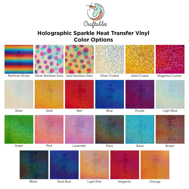 Siser Holographic HTV Iron On Heat Transfer Vinyl 20 x 25ft Roll