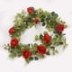 thumbnail image 1 of Simulación de enredadera de flores de baya de camelia, enredadera de hojas de eucalipto, enredadera decorativa para bodas, 1 of 6