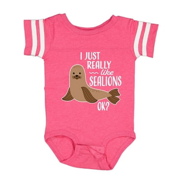 Inktastic I Just Really Like Sea Lions Ok Boys or Girls Baby Bodysuit