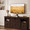Brown, variant on Homall 58'' Farmhouse TV Stand for Living Room, Entertainment Center with Sliding Barn Doors & 4 Storage Drawers, Adjustable Shelves Rustic Media Console for Bedroom,White