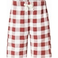 thumbnail image 3 of HiddenValor Big Boys Cotton Plaid Pajamas Shorts, Pull On Lounge Shorts With Pockets 2 Pack, 3 of 4