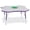 Gray/Teal, variant on Four Leaf Activity Table, E-height - Freckled Gray/Purple/Gray