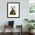 thumbnail image 3 of Art.com Deer and Chair Full Art Print by Fab Funky, Black Frame Wall Art, 32" x 40", 3 of 5