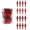 Red, variant on Creative Christmas Tree Decoration Plastic Handcrafted Elongated Pointed Ornament For Festival Atmospheres