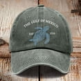 thumbnail image 2 of FUZHIQ Vintage Washed Baseball Cap Turtle Embroidered Adjustable Dad Hat Casual Outdoor Daily Wear, 2 of 4