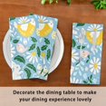 thumbnail image 3 of Iauyy Satin Napkins Set of 1- Blue-bunny Print DIY Printing Decoration Cloth Napkin- Easy Care for Home/Party, 3 of 8