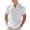 White, variant on CUSTG Men Tshirts Summer Linen T Shirt Loose Casual Workwear Short Sleeve Tops Stylish Solid Color T-Shirts