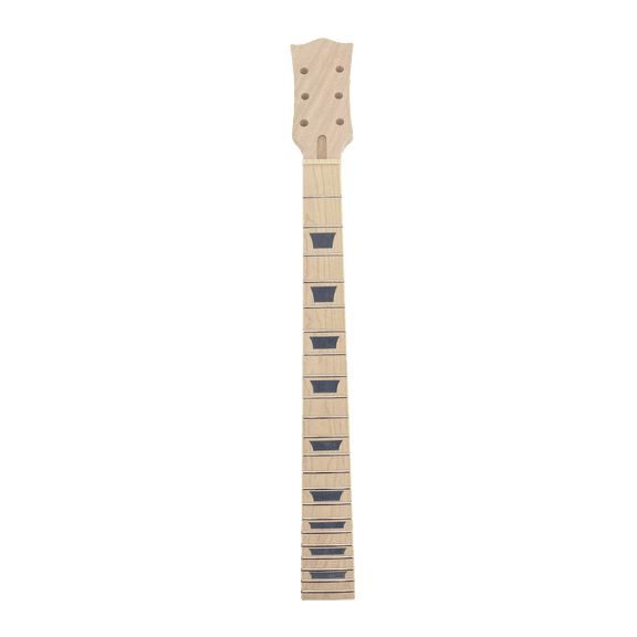 Mahogany Guitar Neck 22 Fret 24.75 inch Maple Fretboard Bolt on Heel Block Inlay