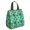 Football and Triangle, variant on Football and Blast Green Pattern Insulated Lunch Bag for Women Men, Large Portable Soft Cooler Tote, Thermal Food Storage Bag with Pearl Cotton, 8.66L, 8.75"x5.75"x9.5"