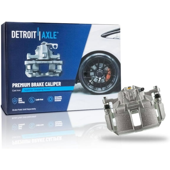 Detroit Axle - Front Driver Side Disc Brake Caliper w/Bracket Replacement for 2003 2004 2005 2006 2007 Honda Accord 3.0L