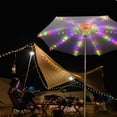 thumbnail image 4 of Outdoor Tent Light Beach Sun Shading Solar Clip Umbrella Light 8- Clip And Ground Plug USB Charging, 4 of 9