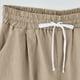 thumbnail image 4 of Puntoco Pantalones Cortos De Verano Mujer Moda 2024 Pantalones Cortos De Mujer Algodón Y Lino Estampado De Moda Cintura Elástica Pantalones De 5 Pulgadas Cordón Pantalones Cortos De 5 Pulgadas, 4 of 6