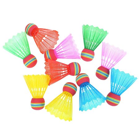 Teblacker Badminton Shuttlecocks Badminton Plastic Ball Foam Head for Kids Adults Sport Activities Exercise Random Color(Random Color)