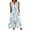 Blue, variant on Jamsmile Womens Dress Casual Summer Floral Print V Neck Sleeveless Long Dresses Daily Party Beach Sundress Holiday Clothes