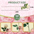 thumbnail image 2 of Flores artificiales Jefuzh de color champán falsas, 50 unidades, 2 of 7