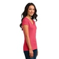 thumbnail image 4 of District Juniors Vintage Wash V Neck Tee-XL (Coral), 4 of 6