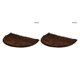 thumbnail image 3 of Naiovety Alfombra de ducha de alta calidad, alfombrilla absorbente para baño, antideslizante, plegable, para dormitorio, cocina, baño, Marrón 60*90 2piezas, 3 of 6