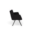 thumbnail image 2 of Willow Lounge Lobby Reception Waiting Room Sofa / Charcoal Steel / Black, 2 of 5