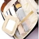 thumbnail image 2 of Bolsa de maquillaje, bolsa de viaje esencial con espejo para mujeres y niñas, estuche para cosméticos, tamaño de viaje, artículos de tocador para brochas, organizador de joyas, accesorios., 2 of 5