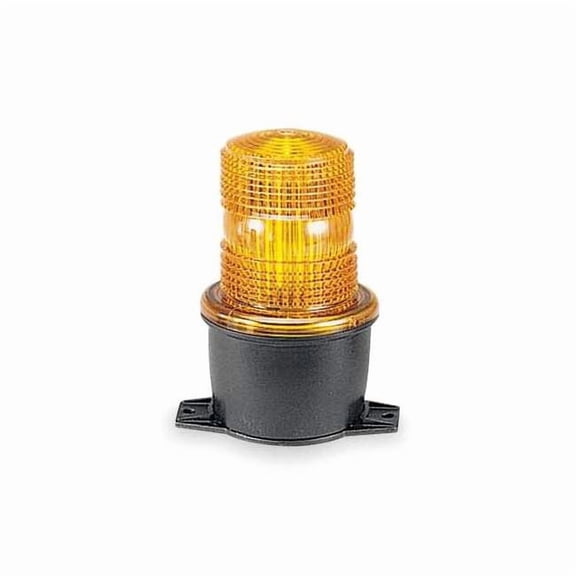 Federal Signal Low Profile Warning Light,LED,Amber,120V LP3TL-120A