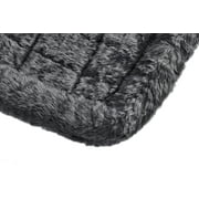Midwest Homes For Pets / QuietTime Gray Fleece, Plush Bolstered Bed/ Fits 30-inch Crate/ Model-40230