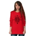 thumbnail image 5 of Spirit Animal Lion Pretty Symbolic Women's Long Sleeve T Shirt Brisco Brands S, 5 of 6