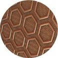 thumbnail image 1 of Ahgly Tapis Rond Lavable en Machine Intérieur Transitionnel Rouge Safran, 7 Pieds Rond, 1 of 7