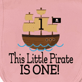 thumbnail image 3 of Inktastic Pirate 1st Birthday Party Baby Burp Cloth, 3 of 3