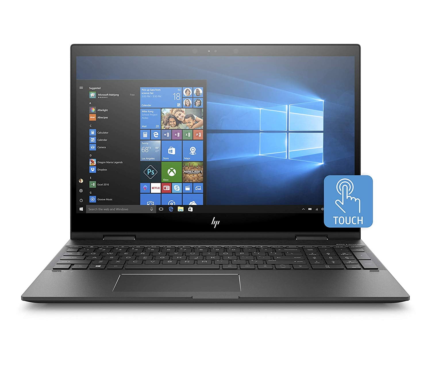 HP Envy X360 Convertible 15-Inch FHD Touchscreen Laptop, AMD Ryzen 5