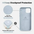 thumbnail image 5 of iPhone 15 Pro Case, Upgraded [Shockproof Silicone Series] Full Body Protective Slim Phone Case, Soft Anti-Scratch Microfiber Lining, 6.1 inch, Baby Blue, 5 of 13